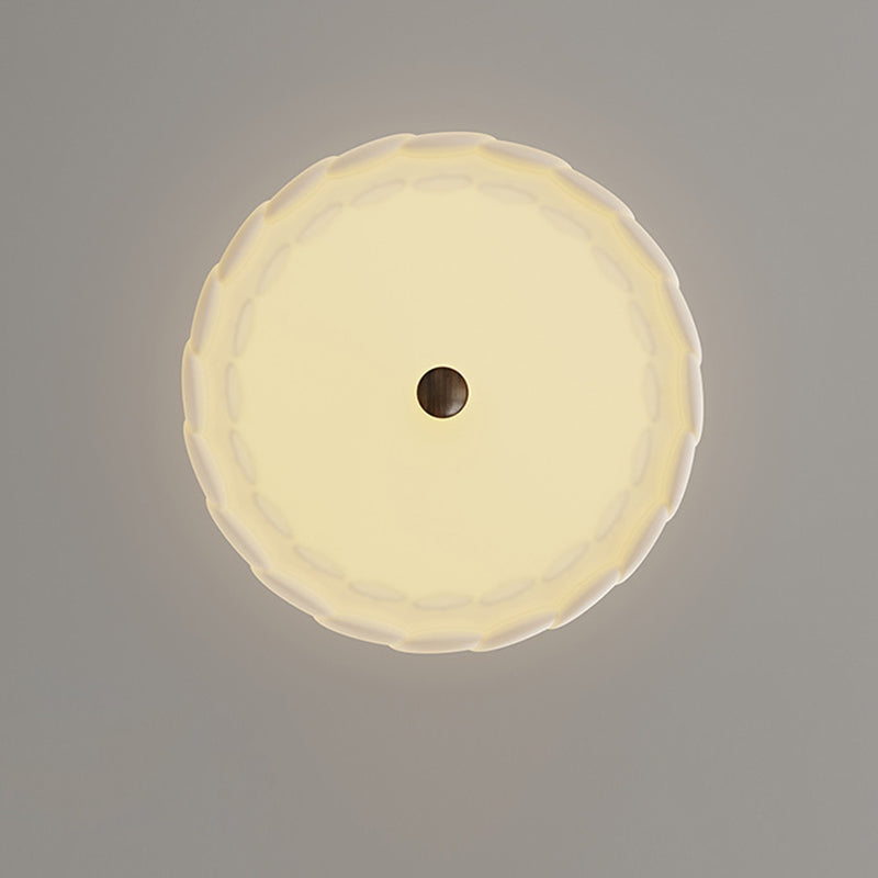 Traditional French Round Iron PE LED Pendant Light For Living Room
