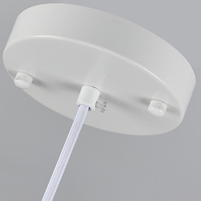 Modern Art Deco Saddle-shaped Pendant Light in Fiberglass & Resin 1-Light for Living Room
