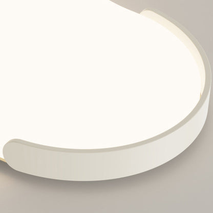 Minimalist Cloud-Shaped LED Flush Ceiling Light – 3-Piece Acrylic & Iron Design for Bedroom