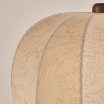 French Dome Table Lamp – 1-Light Ash Wood & Metal Base with Fabric Shade for Bedroom