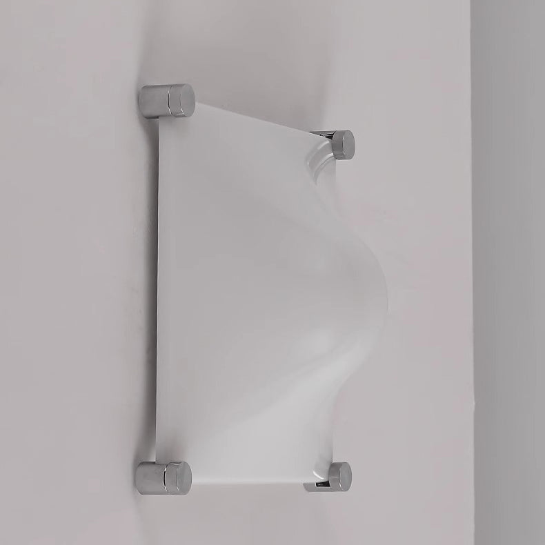 Modern LED Wall Sconce – Square Iron & Acrylic Lamp with Raised Center for Bedroom