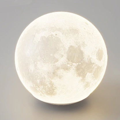 Contemporary Nordic Moon Circle PVC Iron LED Chandelier For Bedroom