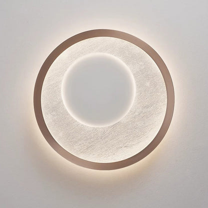 Modern Simplicity Circular Iron Aluminum Acrylic LED Flush Mount Ceiling Light For Bedroom