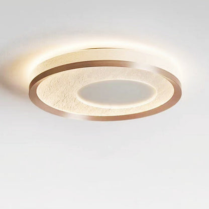Modern Simplicity Circular Iron Aluminum Acrylic LED Flush Mount Ceiling Light For Bedroom