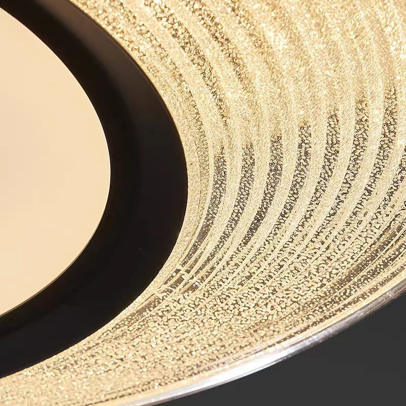 Contemporary Nordic Round Aerospace-grade Aluminum Acrylic LED Flush Mount Ceiling Light For Bedroom