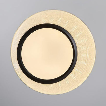 Contemporary Nordic Round Aerospace-grade Aluminum Acrylic LED Flush Mount Ceiling Light For Bedroom
