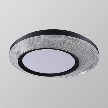 Contemporary Nordic Round Aerospace-grade Aluminum Acrylic LED Flush Mount Ceiling Light For Bedroom