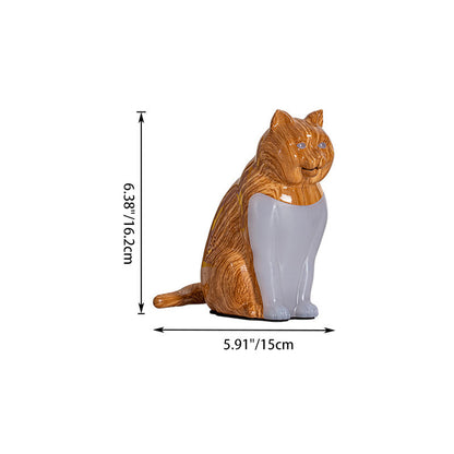 Modern Art Deco Cute Kitty Plastic Table Lamp LED for Bedroom