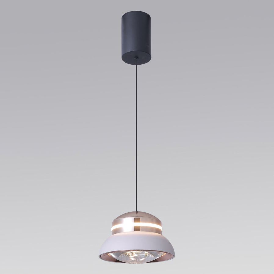 Contemporary Dome LED Pendant Light – Creative Aluminum & Acrylic Hanging Lamp for Bedroom