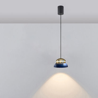 Contemporary Dome LED Pendant Light – Creative Aluminum & Acrylic Hanging Lamp for Bedroom