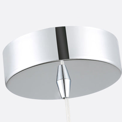Modern Minimalist Dome Pendant Light 1-Light Iron Metal Ceiling Fixture for Bedroom