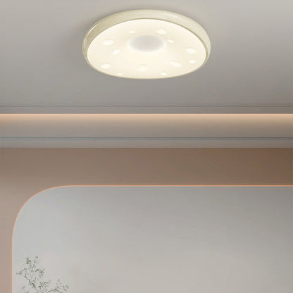 Modern Minimalist Oval LED Ceiling Light – Iron & Acrylic Flush Mount for Bedroom