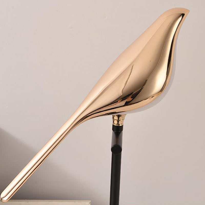 Contemporary Creative Bird Table Lamp – Zinc Alloy & Acrylic LED Light for Bedroom
