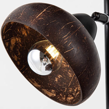 Traditional Vintage 3-Light Floor Lamp – Dome Metal Shade Standing Light for Living Room