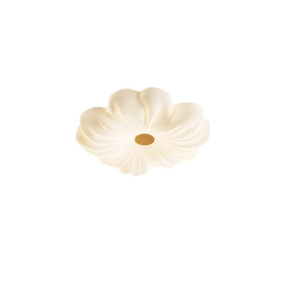 Contemporary Creative Flower LED Ceiling Light – Flush Mount in Iron & PE for Bedroom