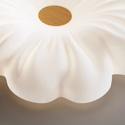 Contemporary Creative Flower LED Ceiling Light – Flush Mount in Iron & PE for Bedroom