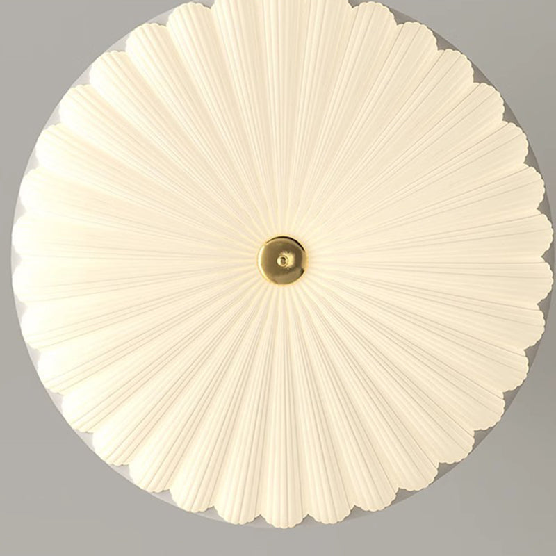 Traditional Chinese Dome LED Ceiling Light – Semi-Flush Mount in Acrylic & Iron for Bedroom