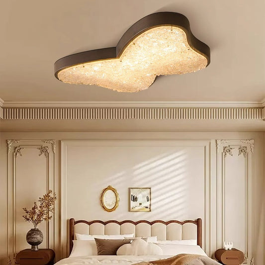 Traditional Vintage Butterfly LED Ceiling Light – Alloy & Acrylic Flush Mount for Bedroom
