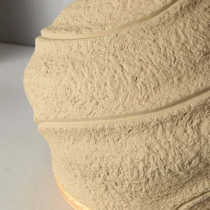 Traditional Vintage Cone Table Lamp – 1-Light Travertine & Glass for Bedroom