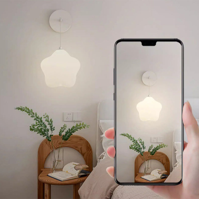مصباح حائط LED من الحديد PE بتصميم نجمة عصري بسيط لغرفة النوم 