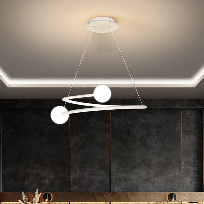 Modern Simplicity Circle Iron Acrylic LED Chandelier For Living Room