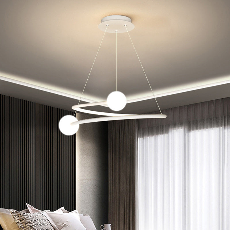 Modern Simplicity Circle Iron Acrylic LED Chandelier For Living Room
