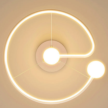 Modern Simplicity Circle Iron Acrylic LED Chandelier For Living Room