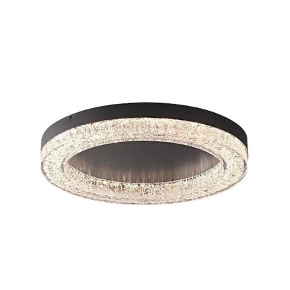 Modern Simplicity Round Metal Resin LED Flush Mount Ceiling Light For Bedroom