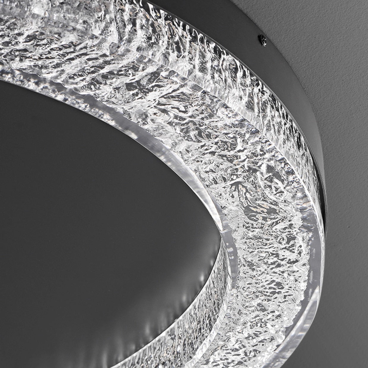 Modern Simplicity Round Metal Resin LED Flush Mount Ceiling Light For Bedroom