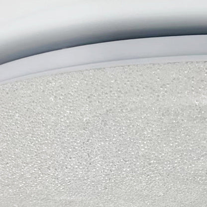 Modern Luxury Round Iron Crystal LED Flush Mount Ceiling Light For Bedroom