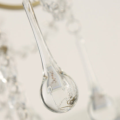 Contemporary Creative Cone Metal Crystal 1-Light Table Lamp For Bedroom
