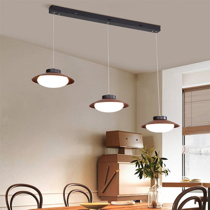 Modern Minimalist Dome Iron PE LED Island Light Chandelier For Dining Room