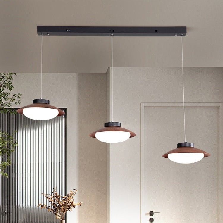 Modern Minimalist Dome Iron PE LED Island Light Chandelier For Dining Room