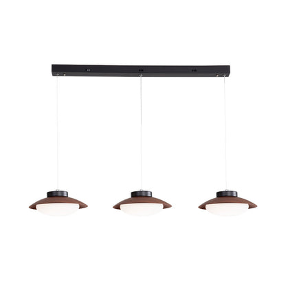 Modern Minimalist Dome Iron PE LED Island Light Chandelier For Dining Room