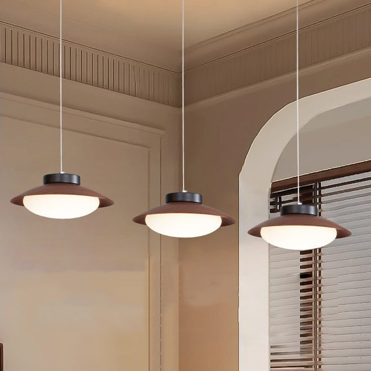 Modern Minimalist Dome Iron PE LED Island Light Chandelier For Dining Room