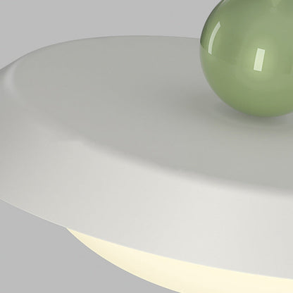 Modern Minimalist Round Iron Acrylic LED Pendant Light For Living Room