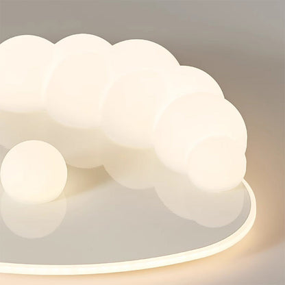 Contemporary Creative Clouds Iron PE LED Flush Mount Ceiling Light For Bedroom