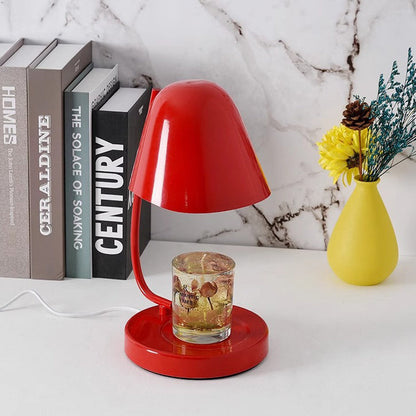 Traditional French Dome Plastic 1-Light Melting Wax Table Lamp For Bedroom