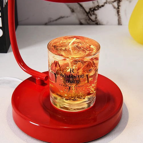 Traditional French Dome Plastic 1-Light Melting Wax Table Lamp For Bedroom