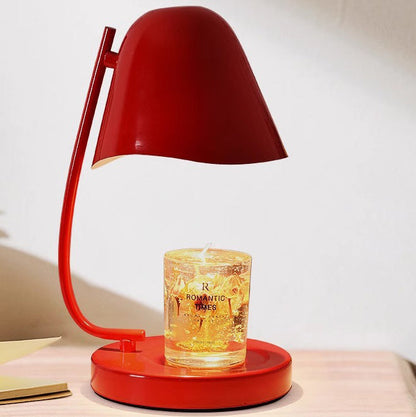 Traditional French Dome Plastic 1-Light Melting Wax Table Lamp For Bedroom