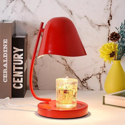 Traditional French Dome Plastic 1-Light Melting Wax Table Lamp For Bedroom
