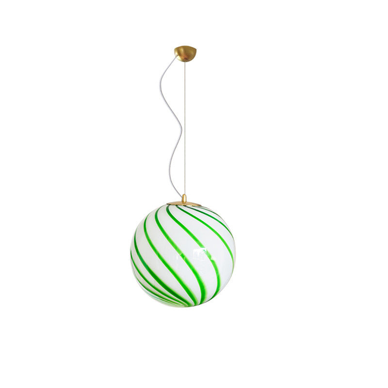 Modern Eclectic Lollipop Ball Iron Acrylic 1-Light Pendant Light For Living Room
