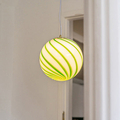 Modern Eclectic Lollipop Ball Iron Acrylic 1-Light Pendant Light For Living Room
