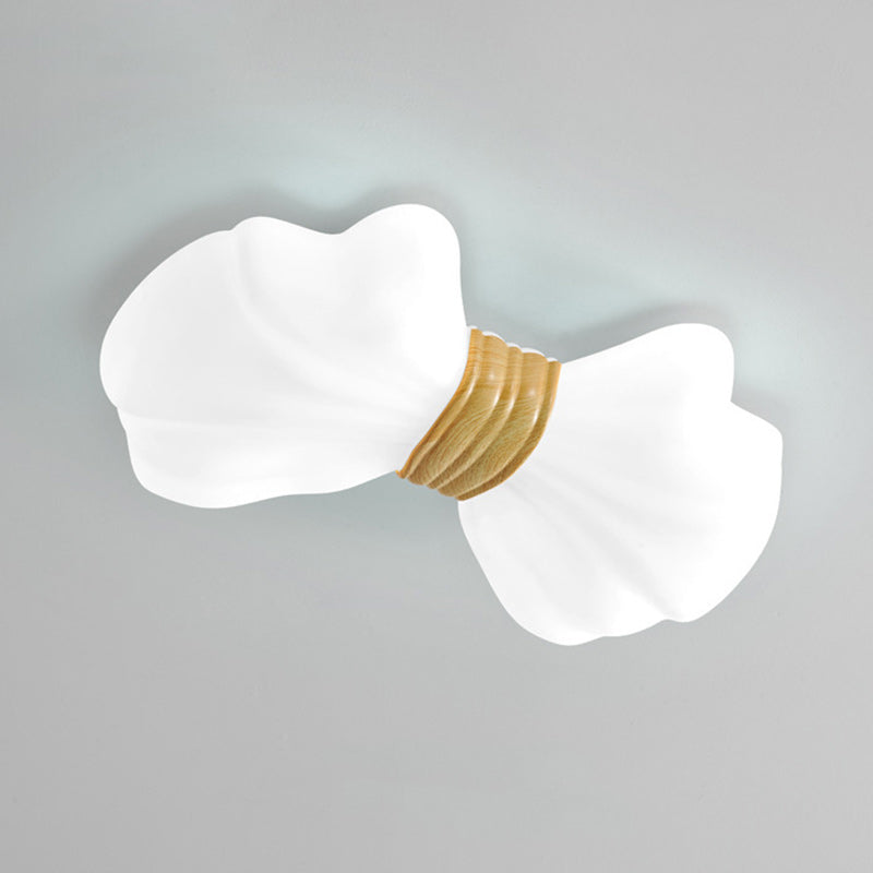 Modern Eclectic Kids Bow Iron PE LED Flush Mount Ceiling Light For Bedroom
