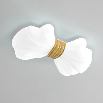 Modern Eclectic Kids Bow Iron PE LED Flush Mount Ceiling Light For Bedroom