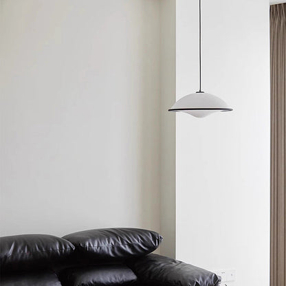 Modern Minimalist Dome Copper Acrylic 1-Light Pendant Light For Bedroom