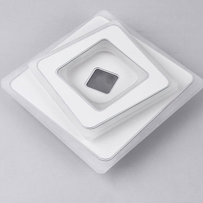Modern Minimalist Square Iron Acrylic LED Flush Mount Ceiling Light For Bedroom