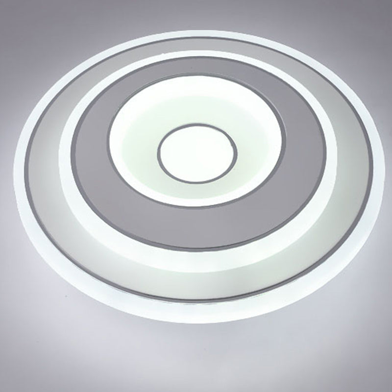 Modern Minimalist Square Iron Acrylic LED Flush Mount Ceiling Light For Bedroom