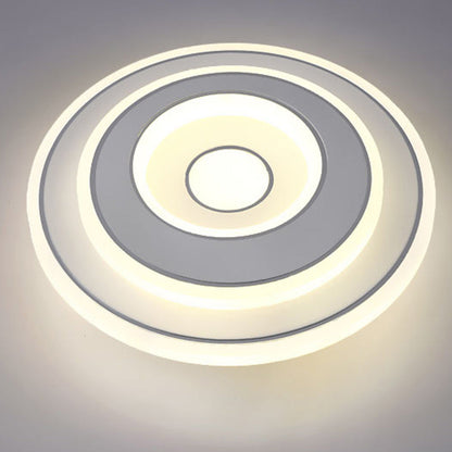 Modern Minimalist Square Iron Acrylic LED Flush Mount Ceiling Light For Bedroom