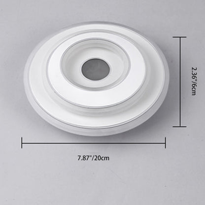 Modern Minimalist Square Iron Acrylic LED Flush Mount Ceiling Light For Bedroom